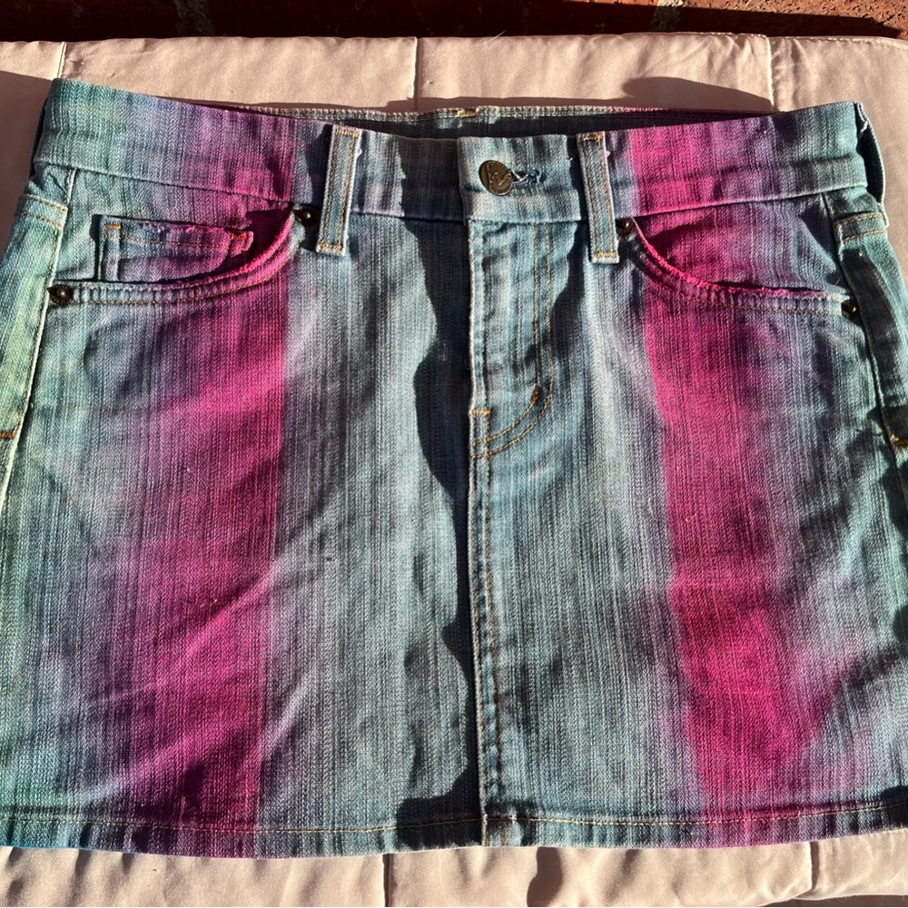 Citizens of Humanity Two Tone Denim Mini Skirt, Size 26